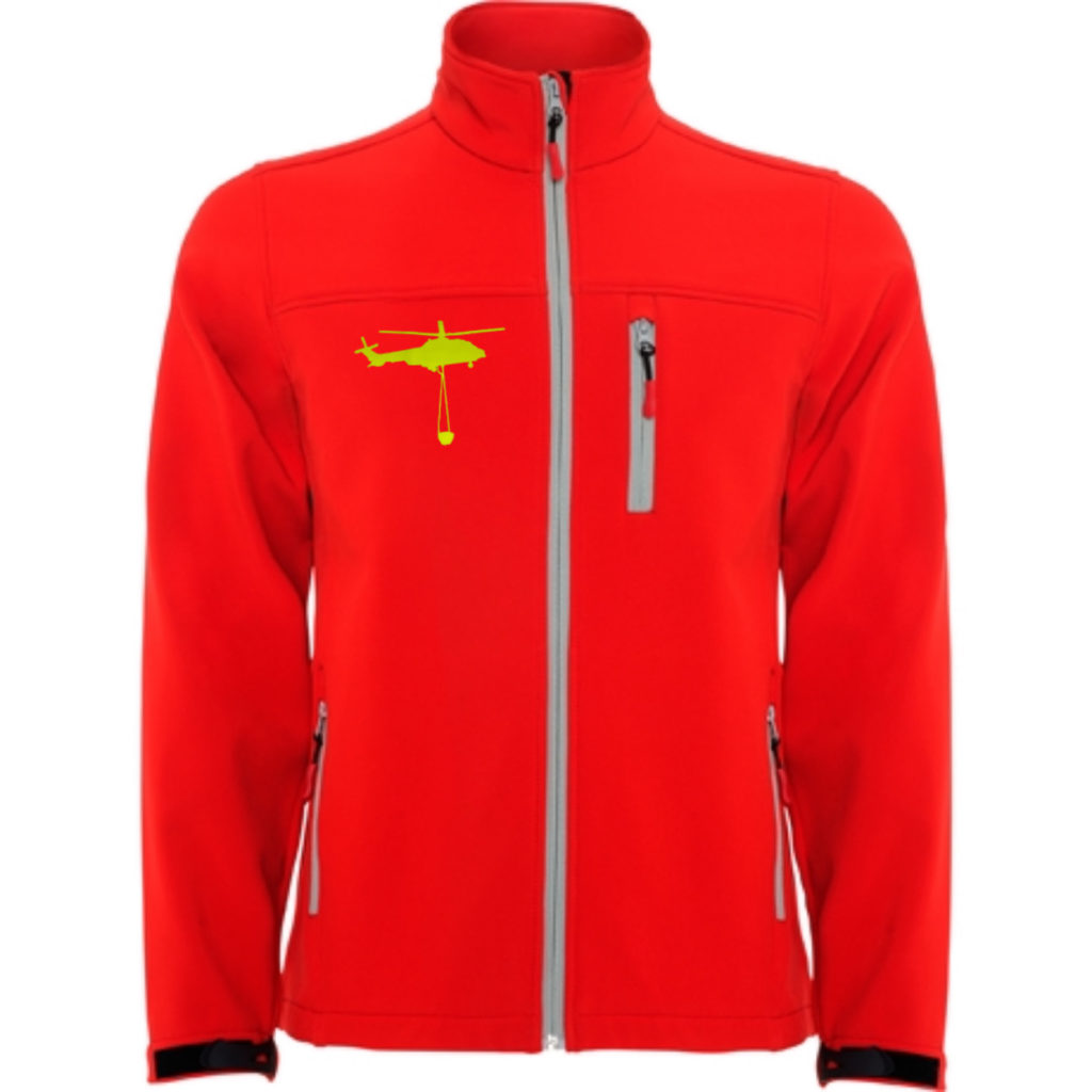 CHAQUETA ROJA SOFTSHELL CASCO - SIMPLYHERO